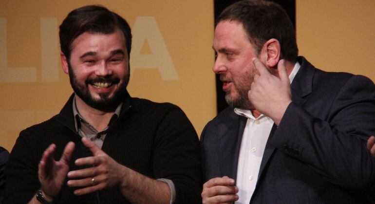 Gabriel Rufián amb Oriol Junqueras