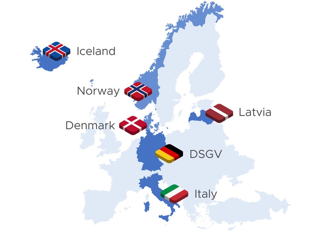 Los países que conforman en consorcio NOBID.