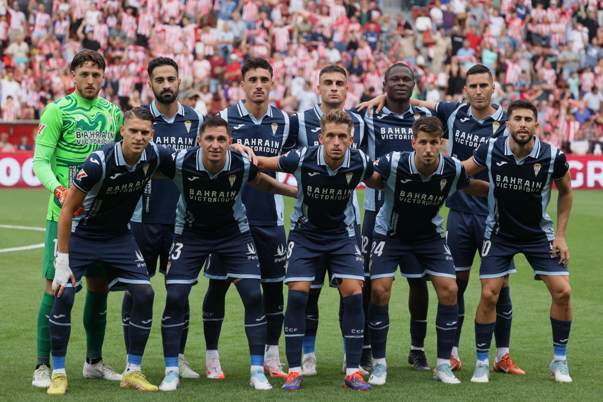 Once del Córdoba CF en Gijón.