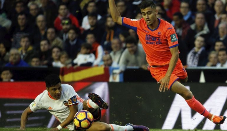 Enzo Pérez, durante el encuentro ante el Granada