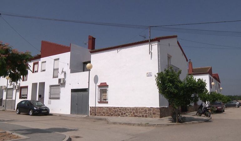 Vivienda afectada por el fuego, en La Ropera