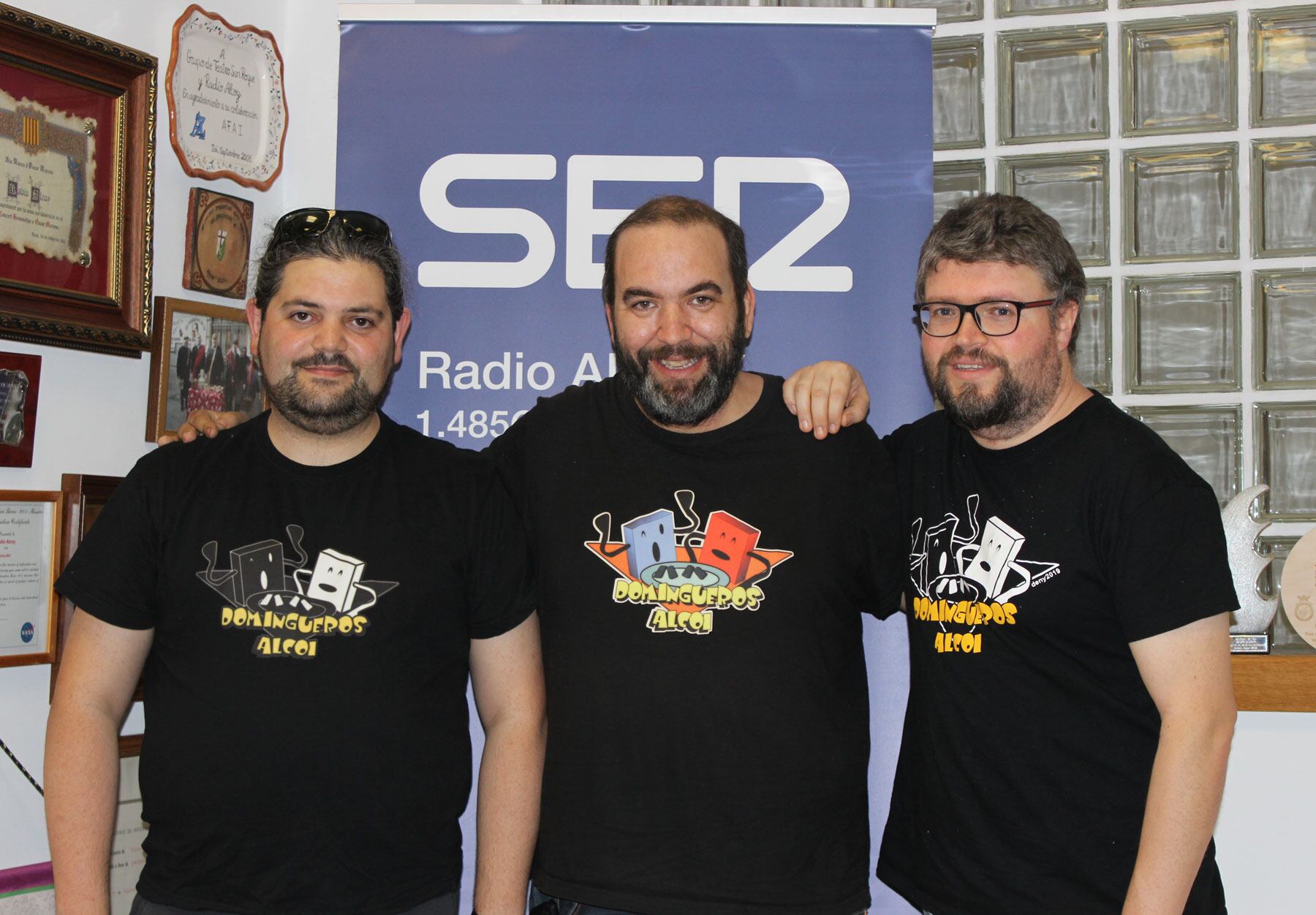 Eliseo Pastor, Pepincho y Dani Talaván en Radio Alcoy