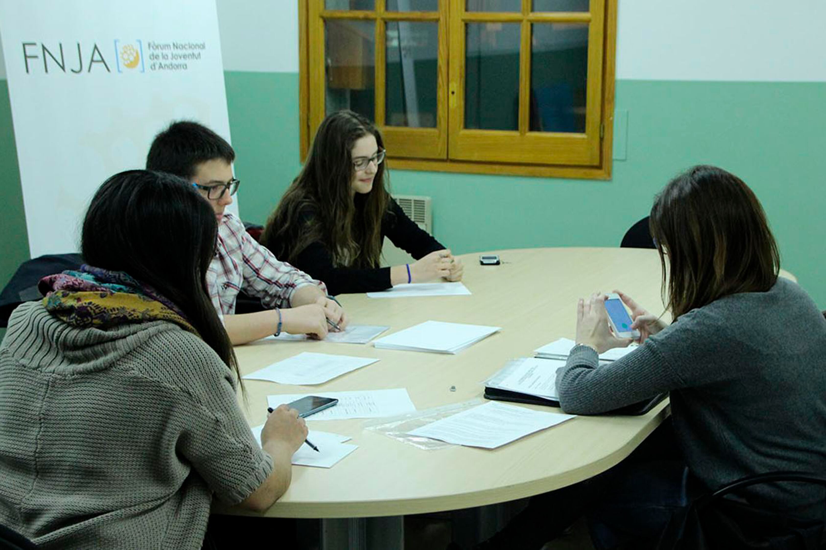 Una reunió del Fòrum de la joventut.