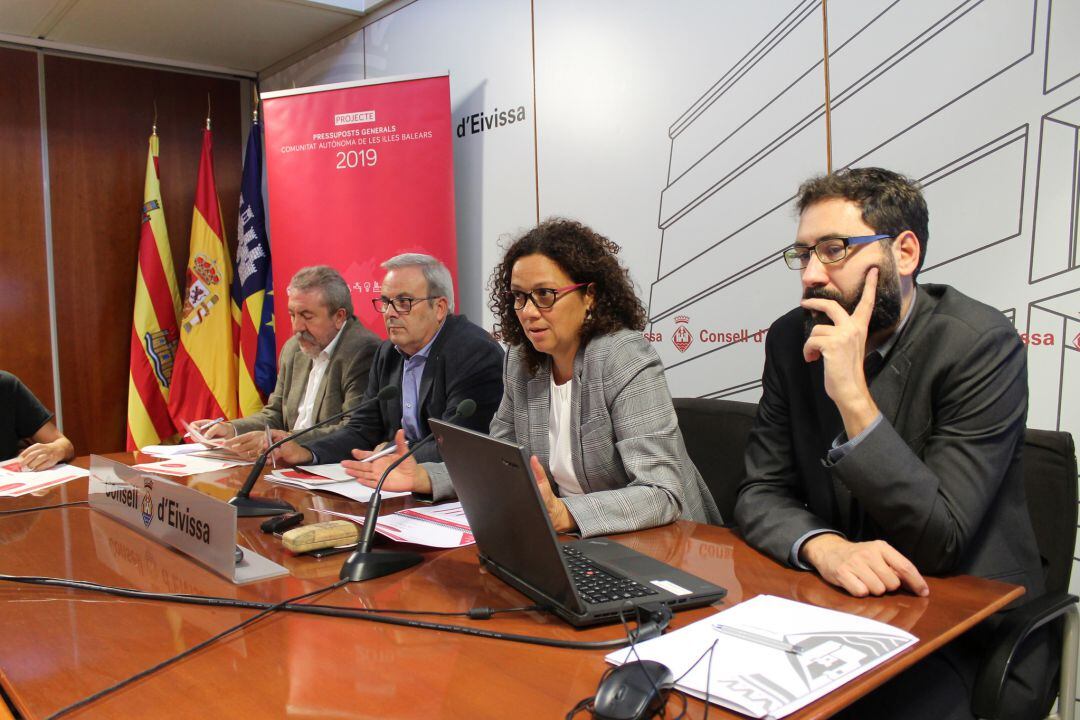 Presentación de los presupuestos de la CAIB para 2019, con Catalina Cladera, Vicent Torres, Gonzalo Juan y Joan Carrió.