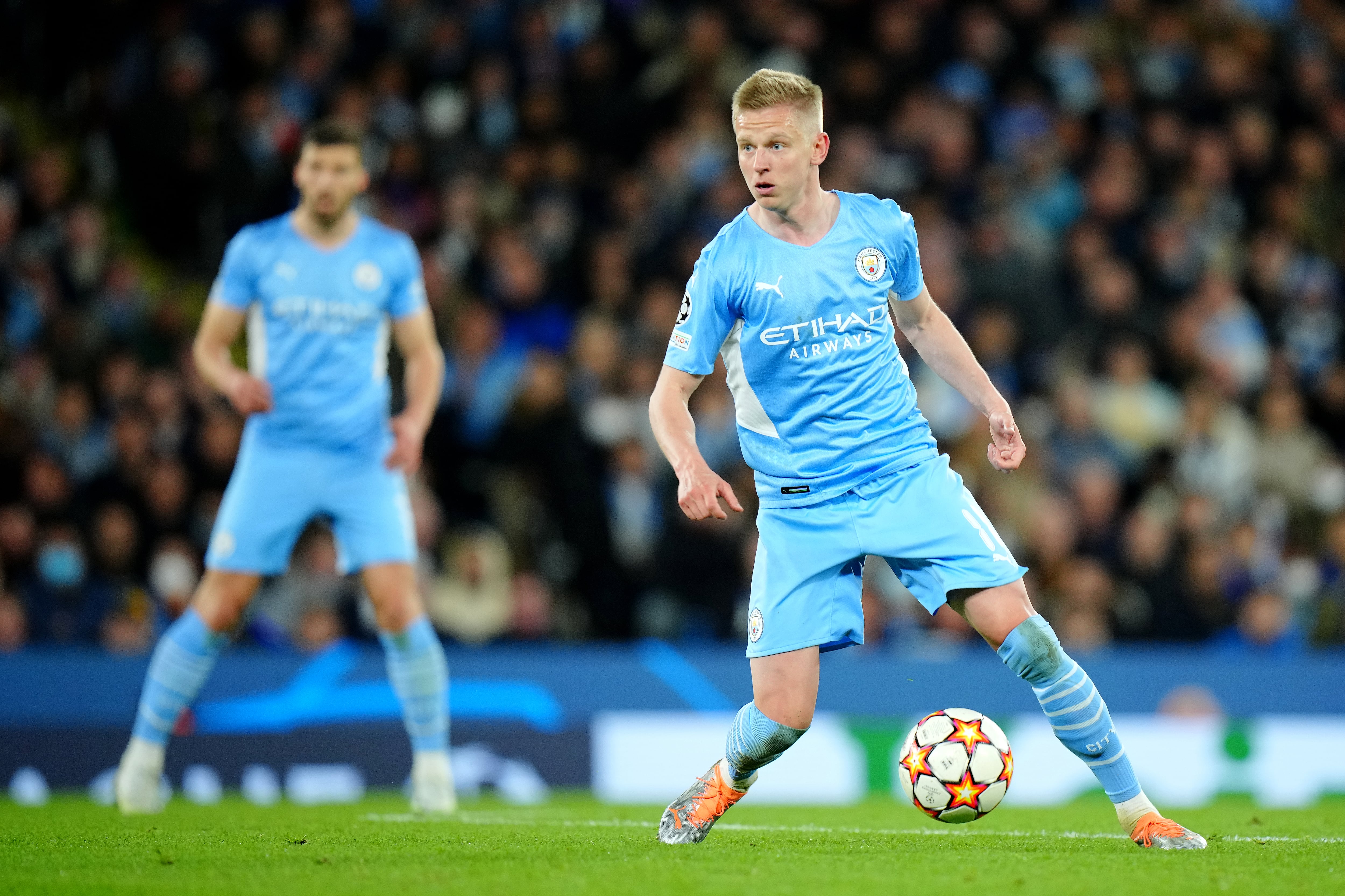 Oleksandr Zinchenko en la semifinal de la UEFA Europa League