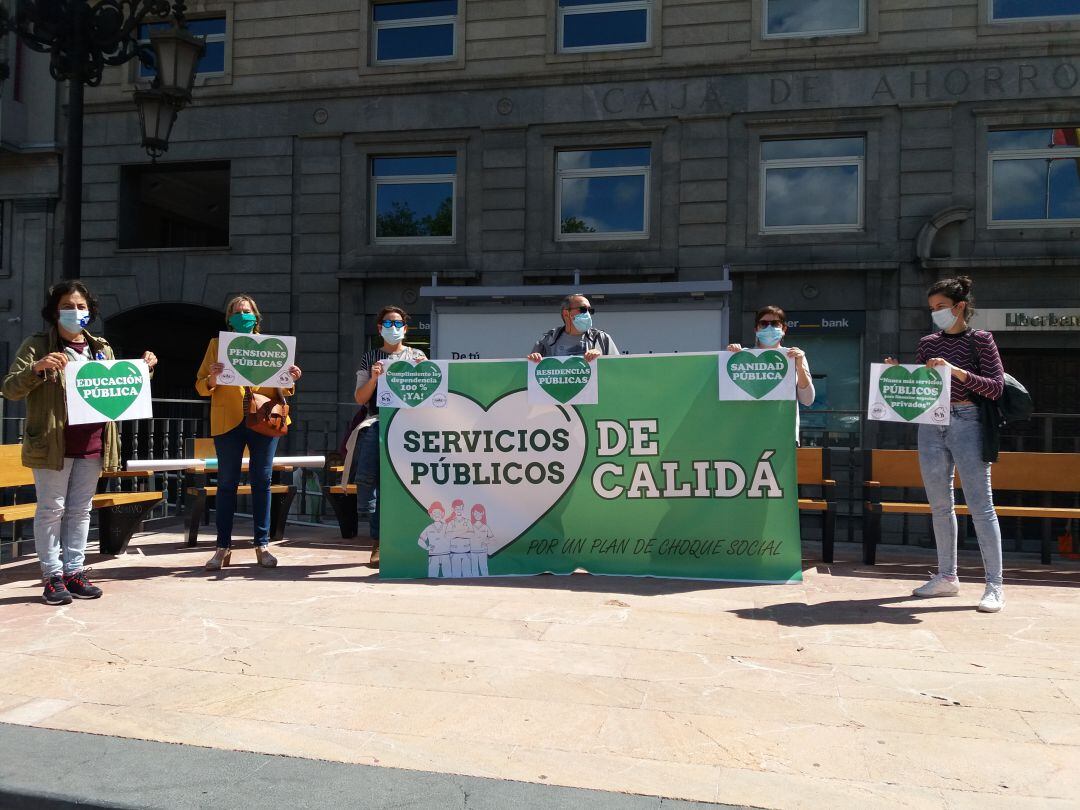 Las organizaciones sociales se manifiestan este sábado en Oviedo &quot;por unos servicios públicos de calidad&quot;
