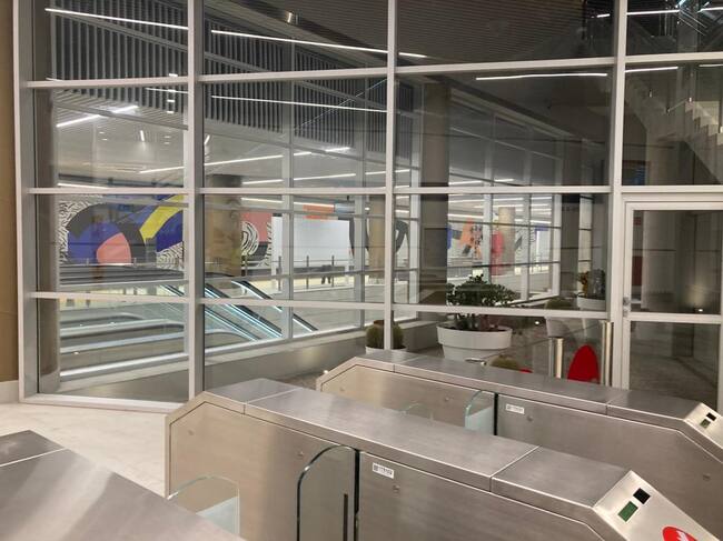 Interior de la estación de metro de la calle Alicante, en la nueva línea 10 de Metrovalencia