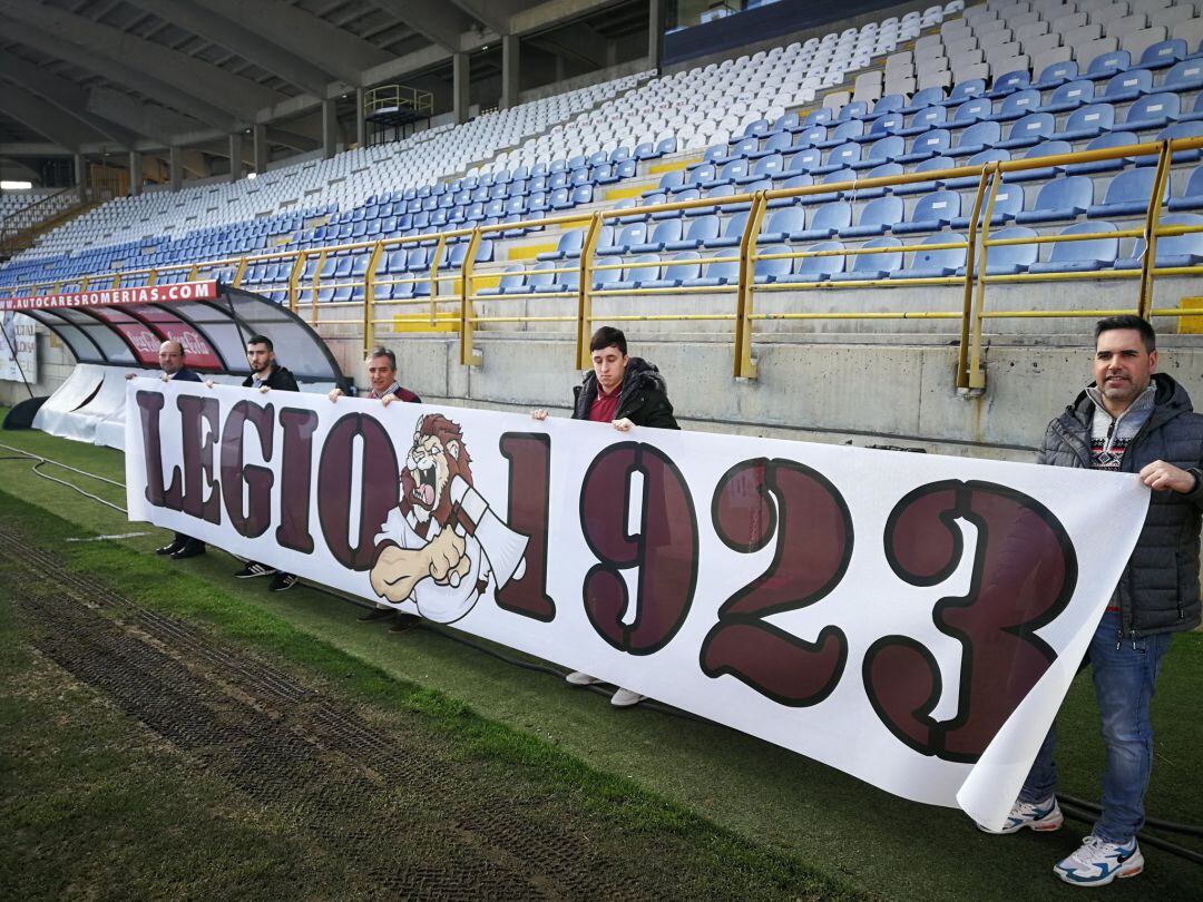 Esta será la pancarta que lucirá la nueva grada de animación