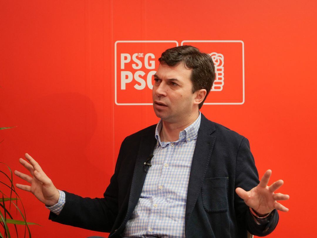 El secretario general del PSG-PSOE, Gonzalo Caballero