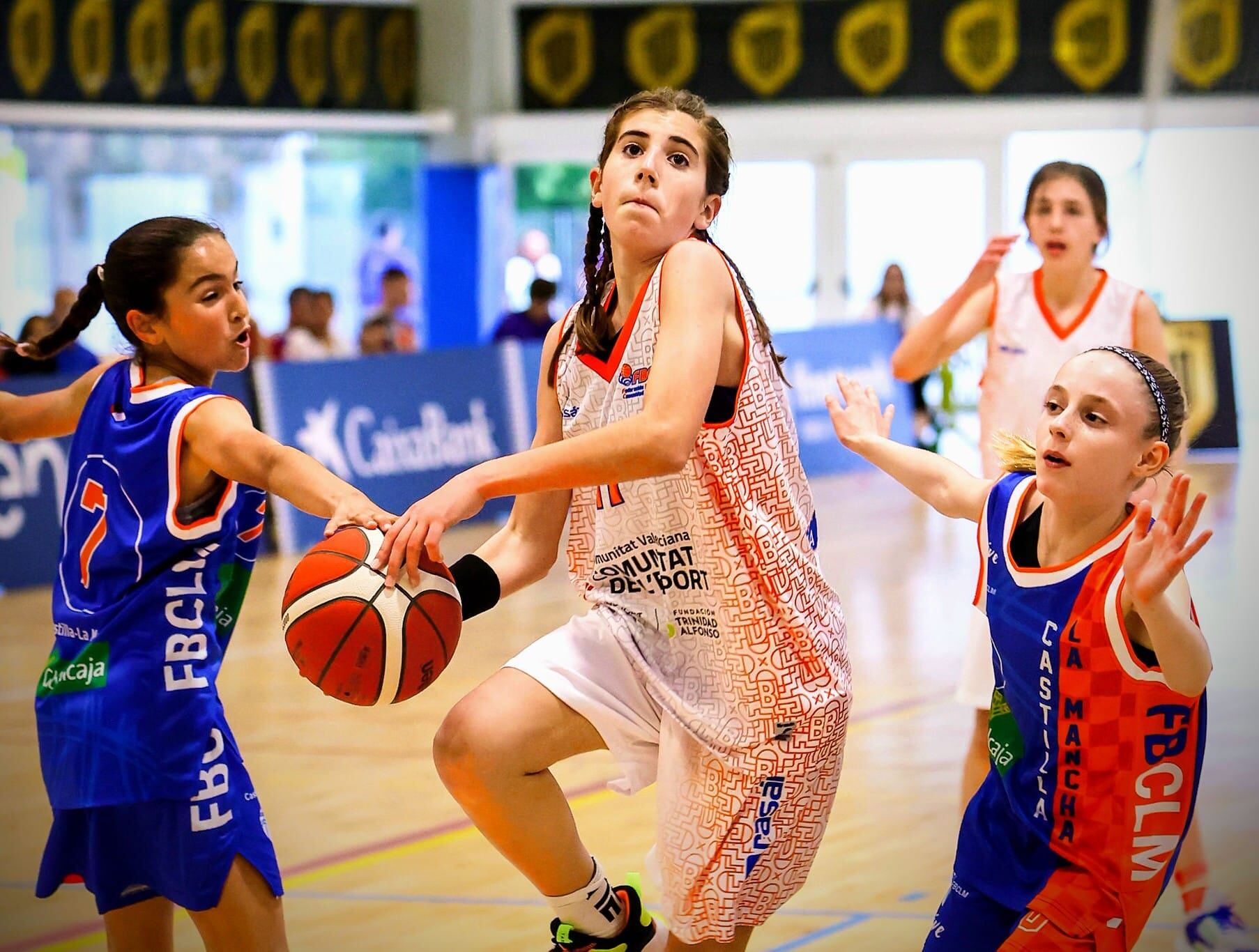 Elsa, en pleno partido