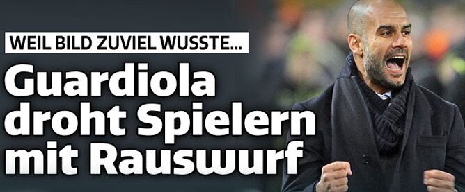 Según cuenta el diario <i>Bild</i>, Pep está buscando al topo que adelanta las alineaciones