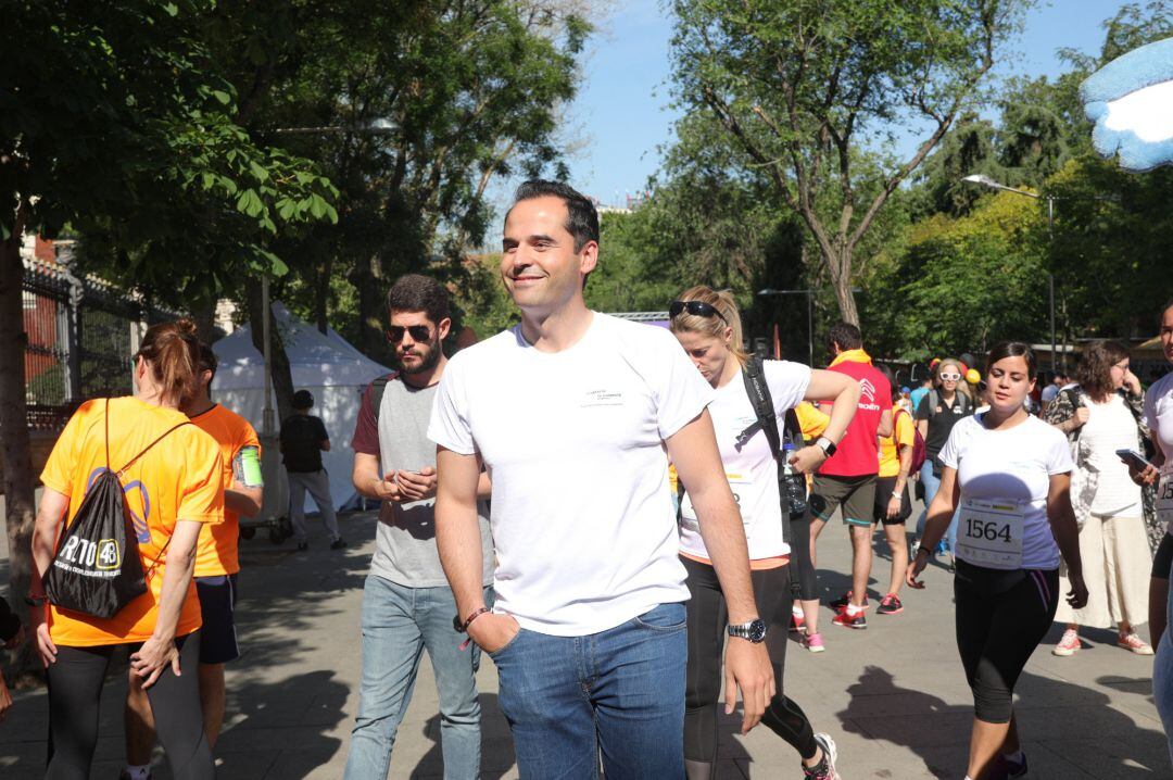 Ignacio Aguado, durante la 6ª carrera contra la violencia de género en Madrid. 