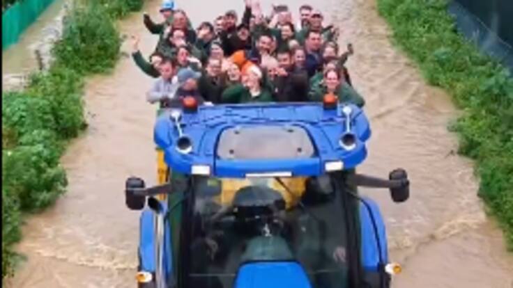 Juan Luis Villalón: "las fincas cercanas de ambas márgenes están anegadas"