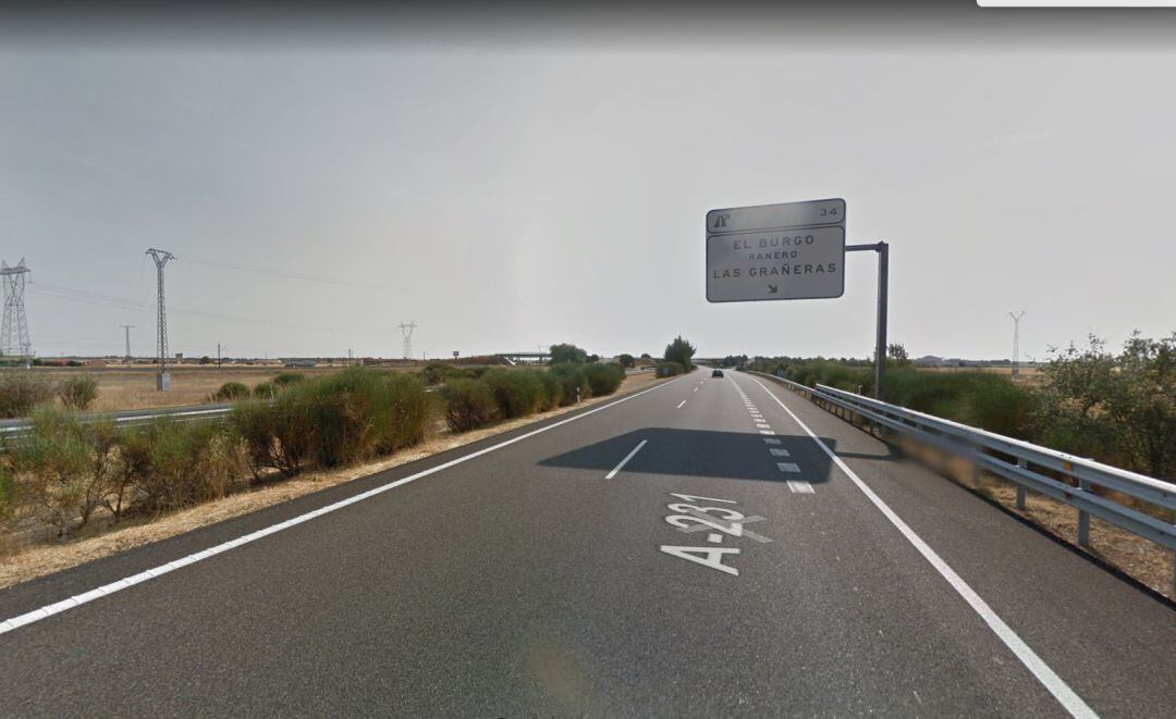 Imagen de la autovóa A-231 donde tuvo lugar el siniestro
