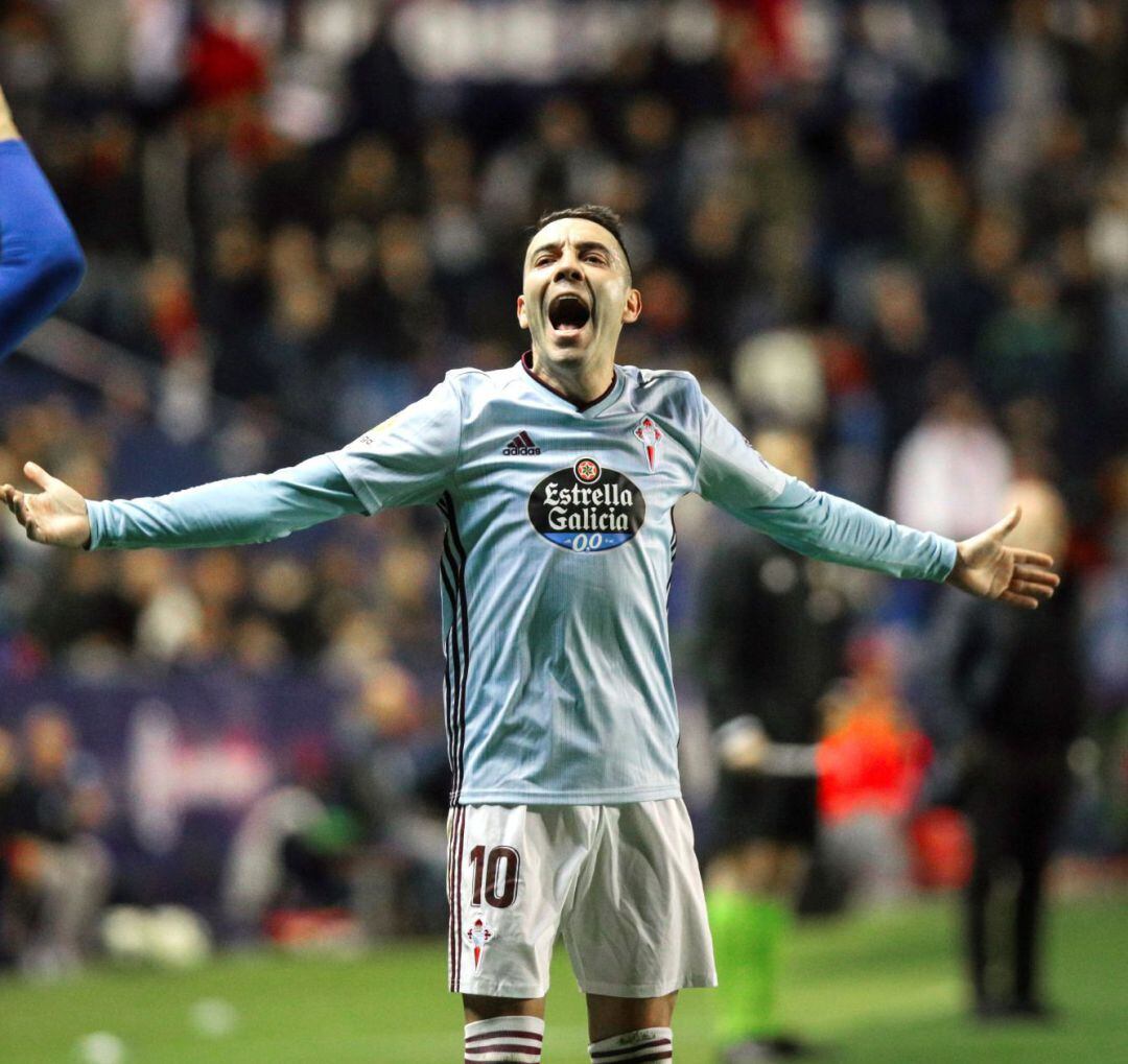 Aspas protesta en el Levante-Celta