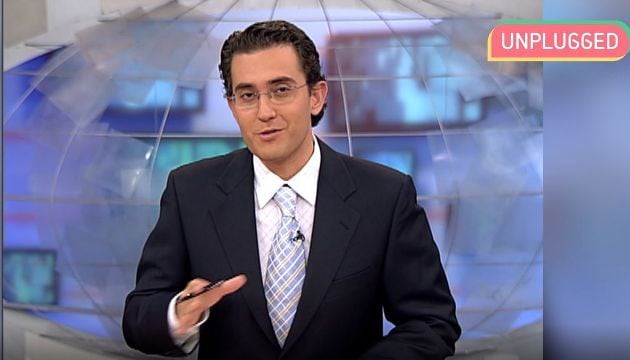 Màxim Huerta durante su época en &#039;Informativos Telecinco&#039;