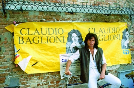 El polifacético cantante italiano, Claudio Baglioni.