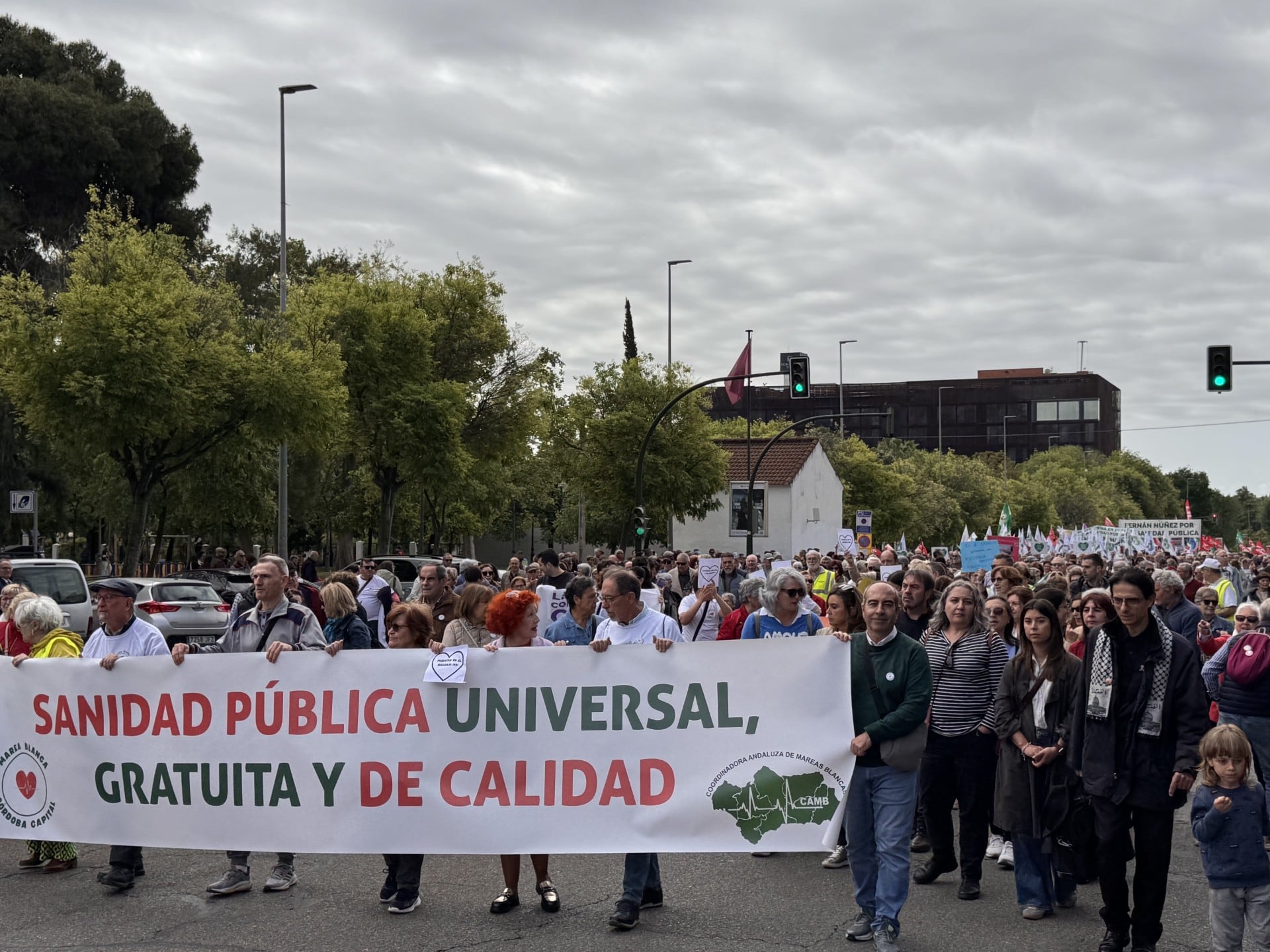 Manifestación de las Mareas Blancas en Córdoba