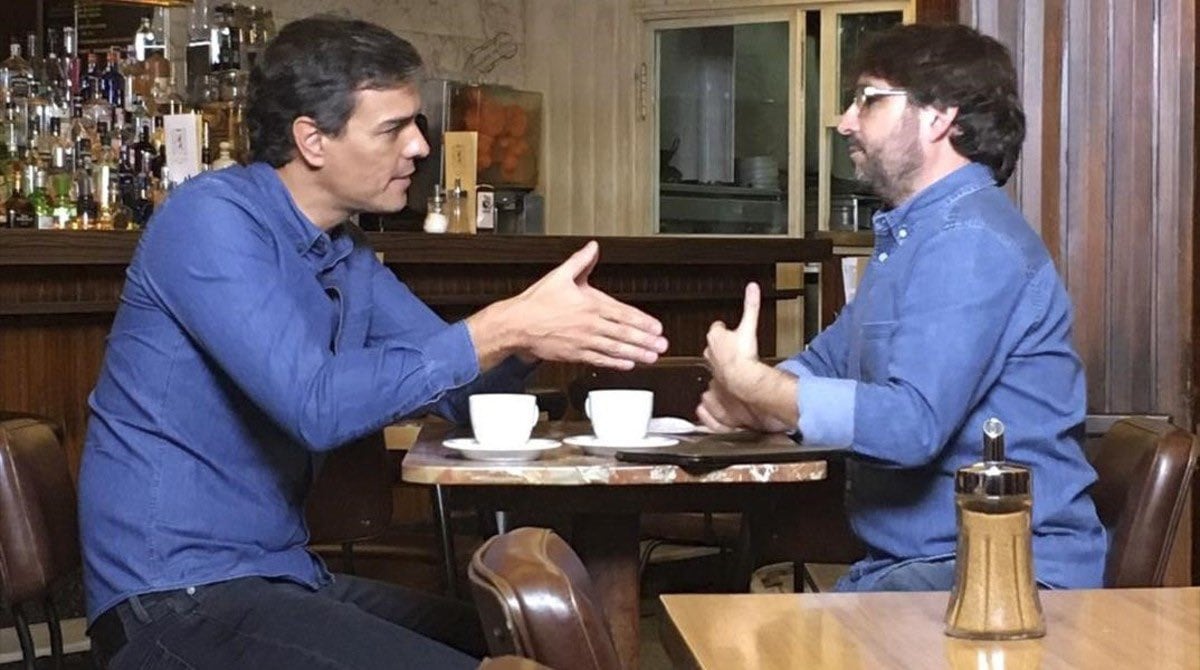 Jordi Évole entrevista a Pedro Sánchez en 2017.