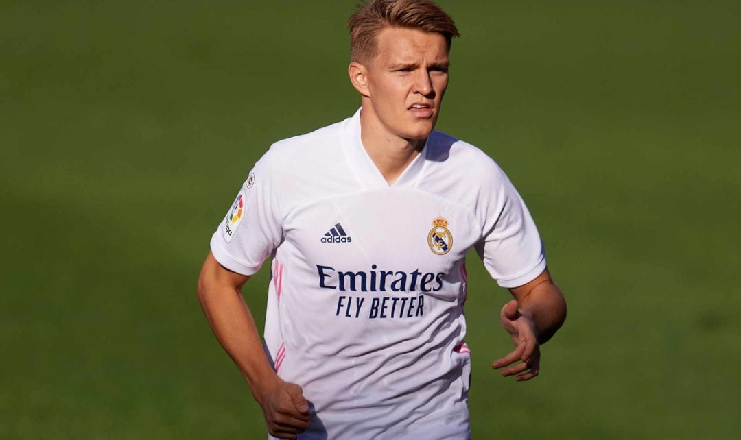 Odegaard, durante su etapa en el primer equipo del Real Madrid.