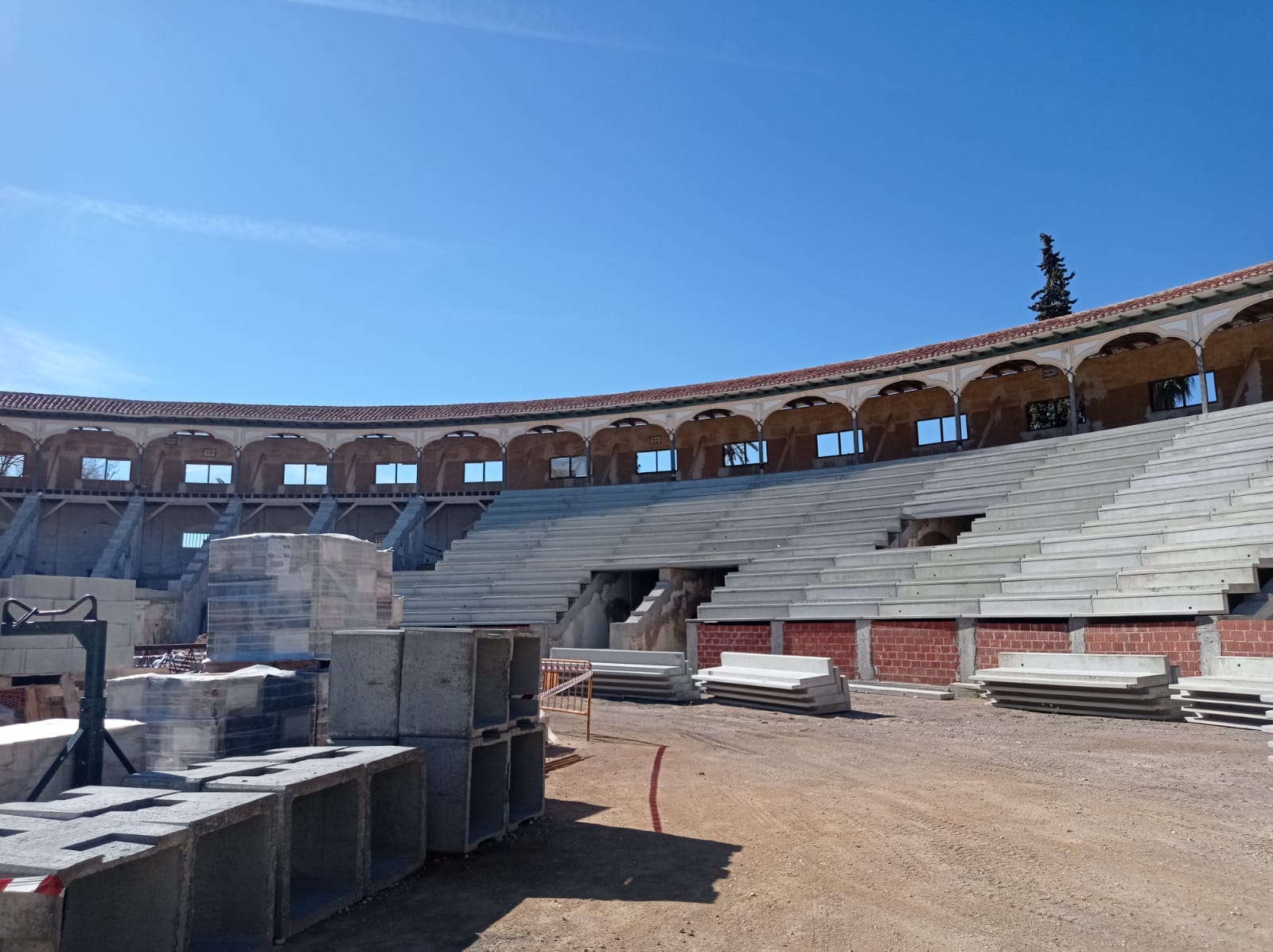 Obras en la Plaza de Toros de Lorca