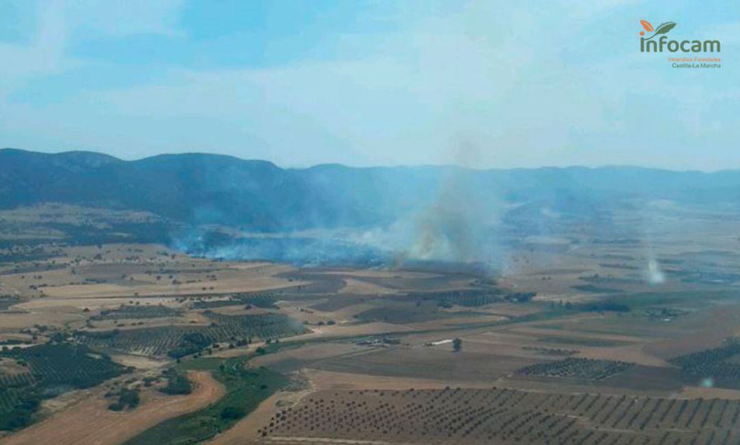 Incendio en el Villar de Puertollano