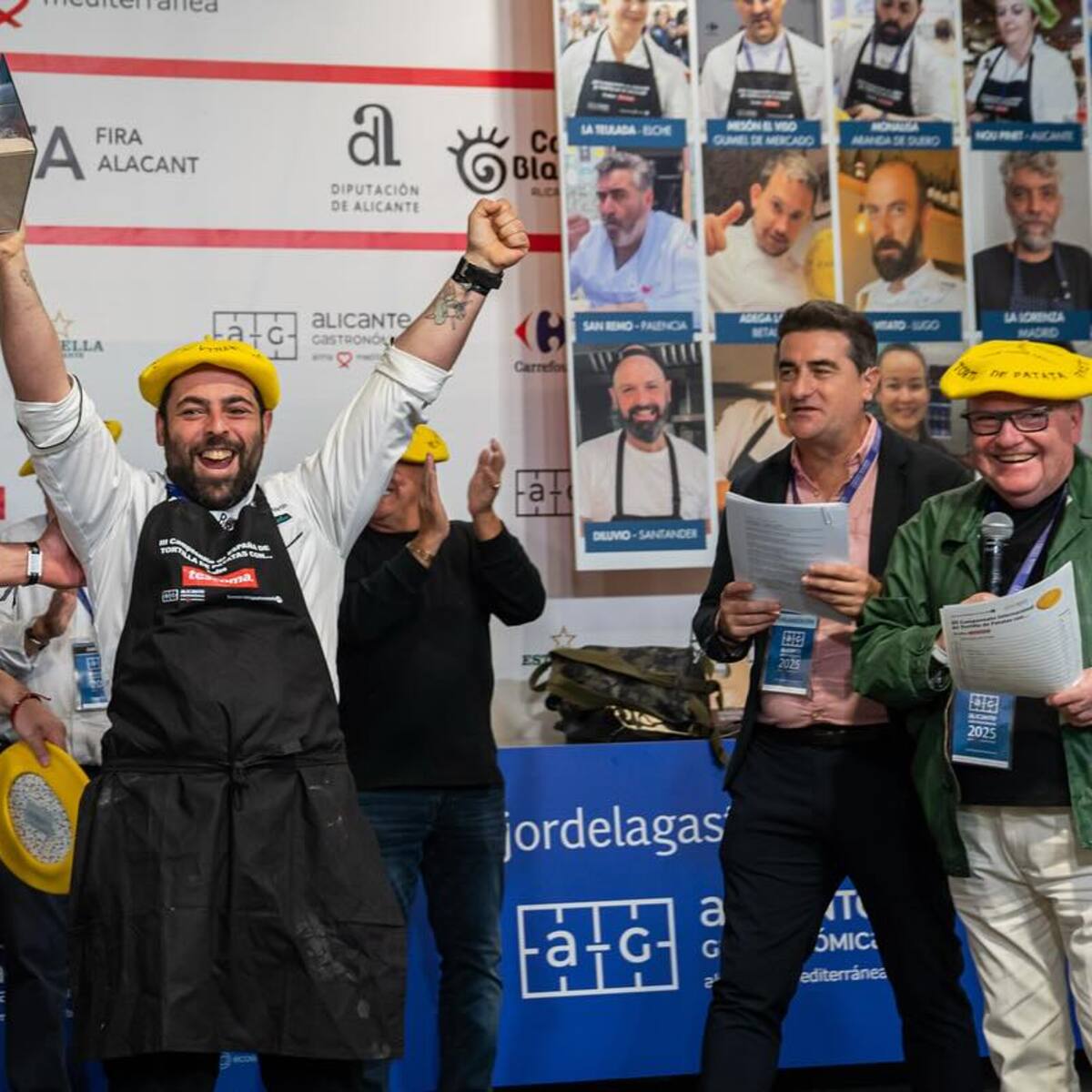 Aranda de Duero triunfa en el campeonato internacional de tortilla de patatas celebrado en Alicante