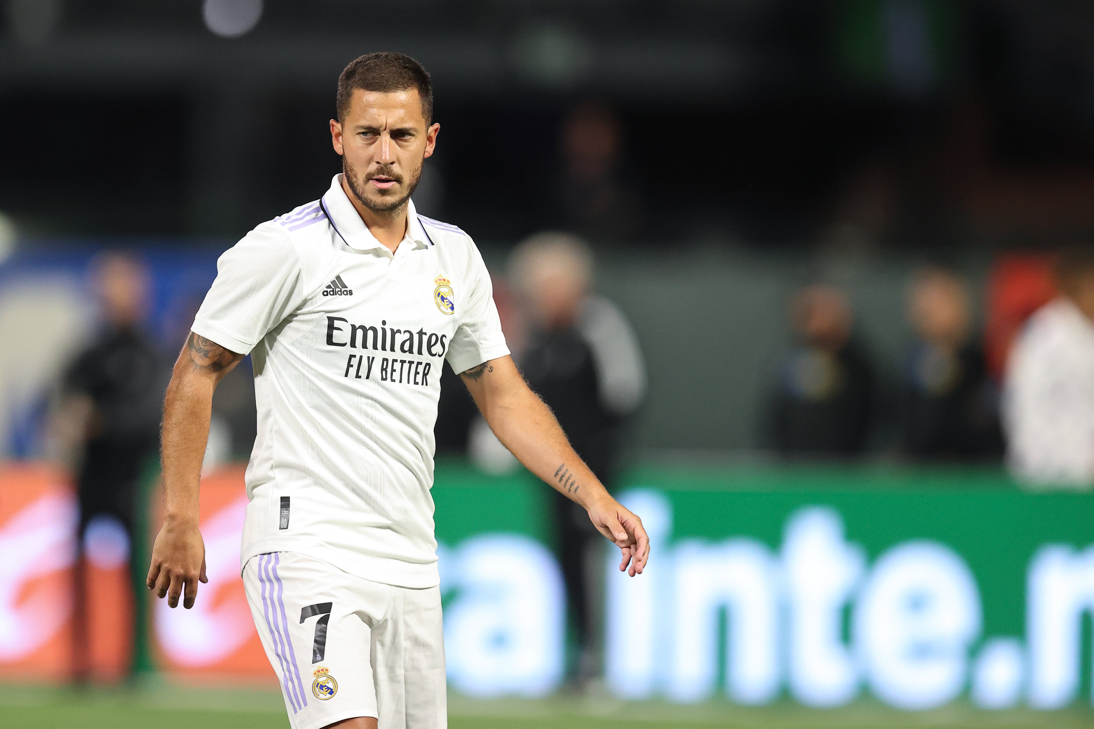 Eden Hazard, durante el encuentro ante ante el Club América.