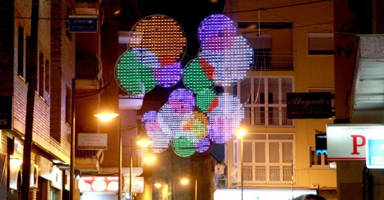 Luces de Navidad en las calles de Alcobendas