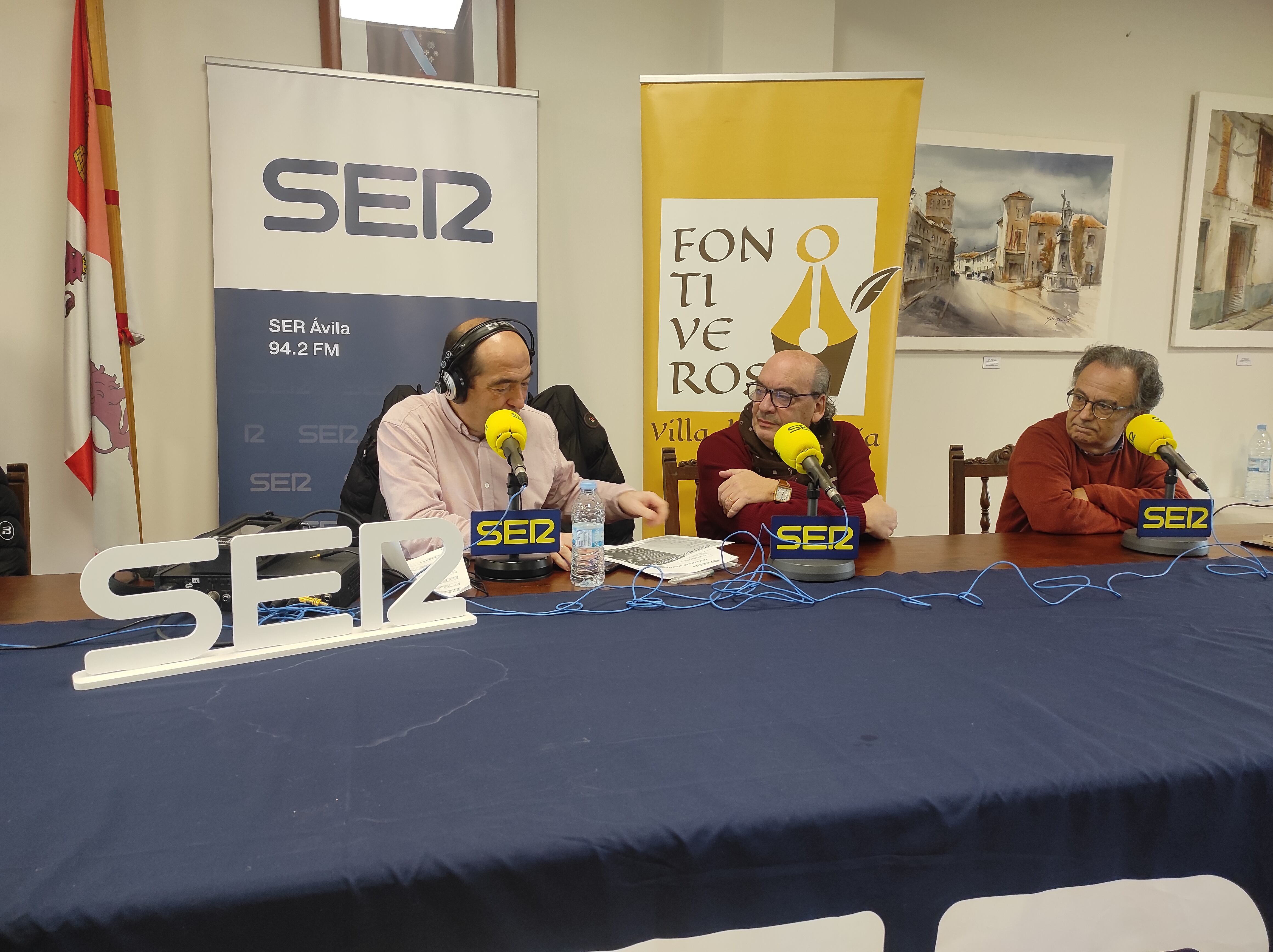José María Muñoz Quriós, presidente de la Academia de Juglares y José Pulido, Juglar 2022 en Hoy por Hoy Ávila