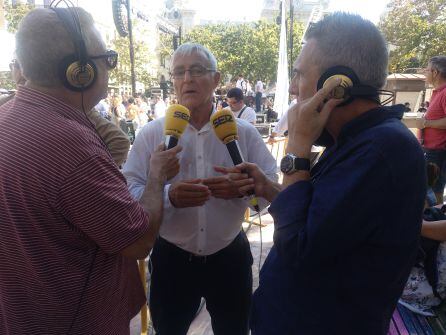 Amadeo Salvador y Arturo Blay junto al alcalde, Joan Ribó