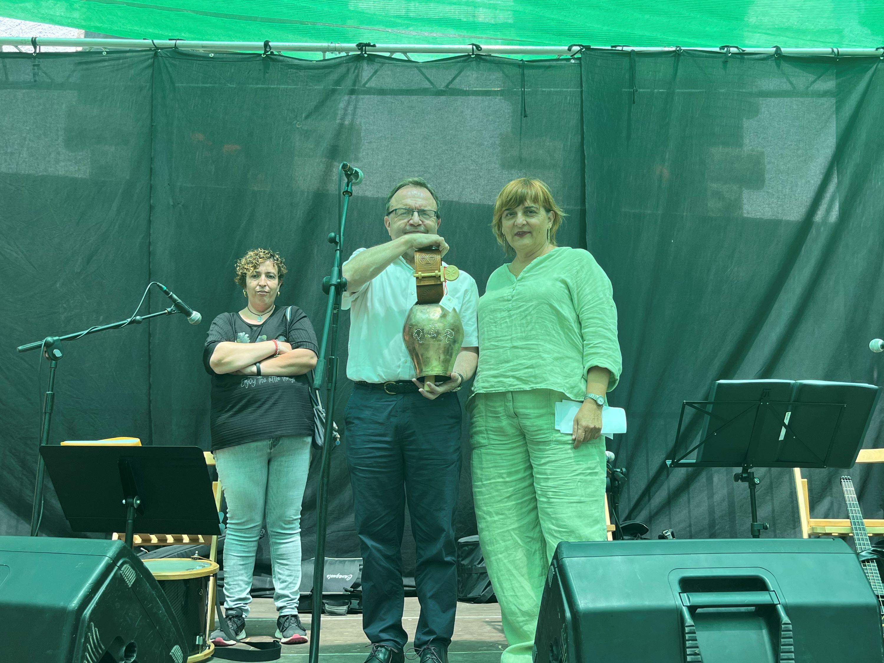 José Domingo Dueñas recogía el galardón como director del IEA