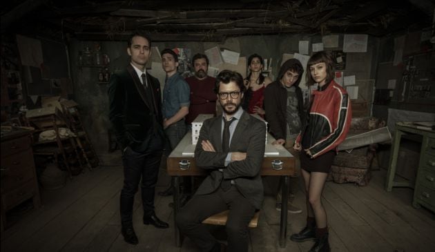 El grupo de atracadores de &#039;La casa de papel&#039;