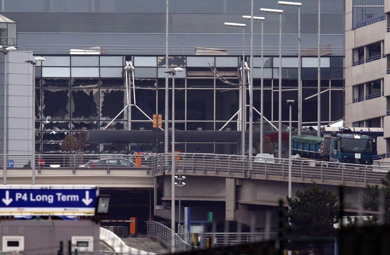 Los exteriores del aeropuerto de Zaventem de Bruselas