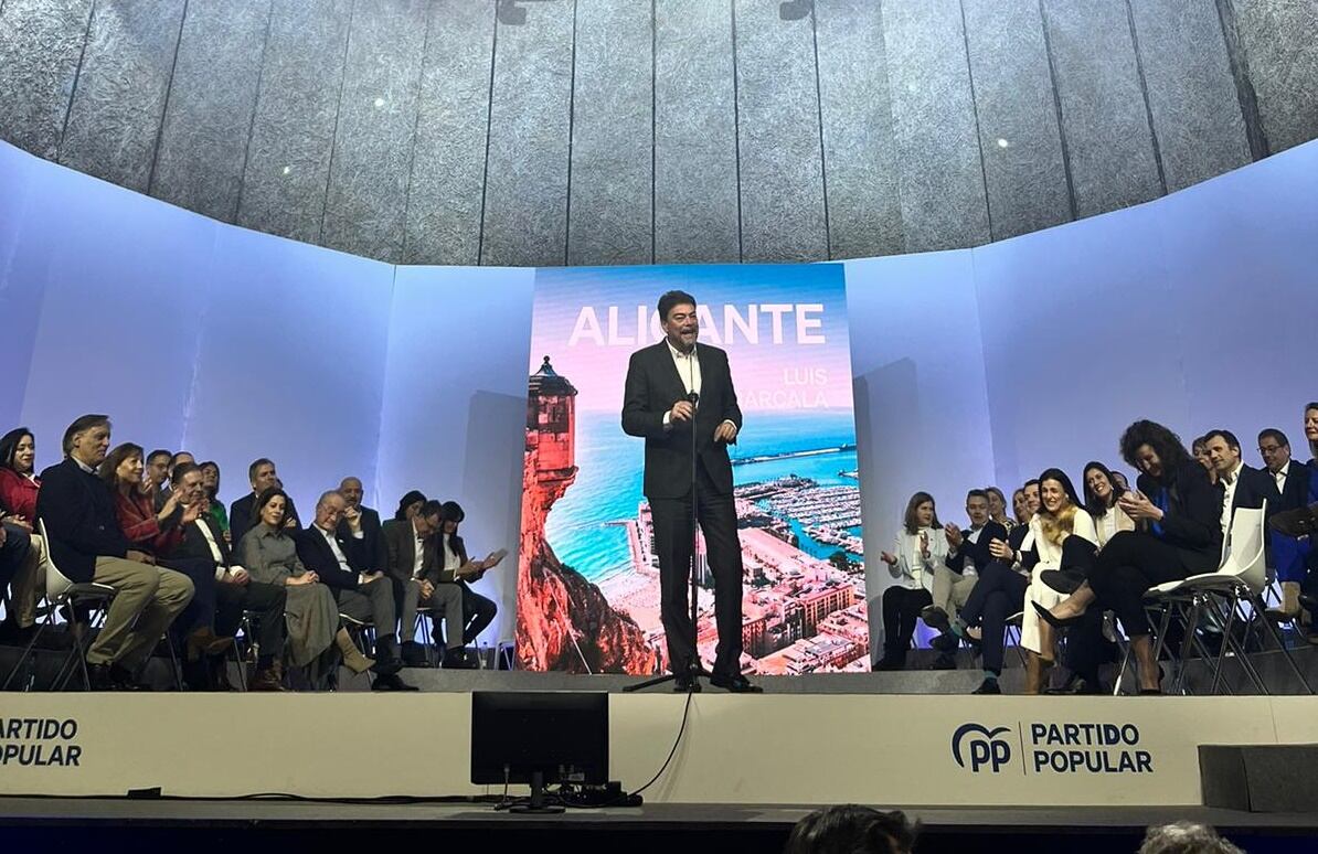 Luis Barcala en el acto de proclamación de los candidatos populares a la alcaldía de las capitales de provincia