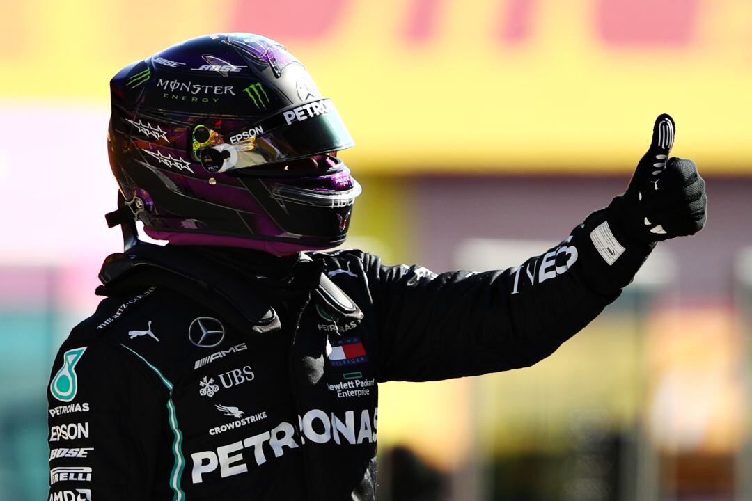 Lewis Hamilton en el circuito de Mugello en el GP de la Toscana. 