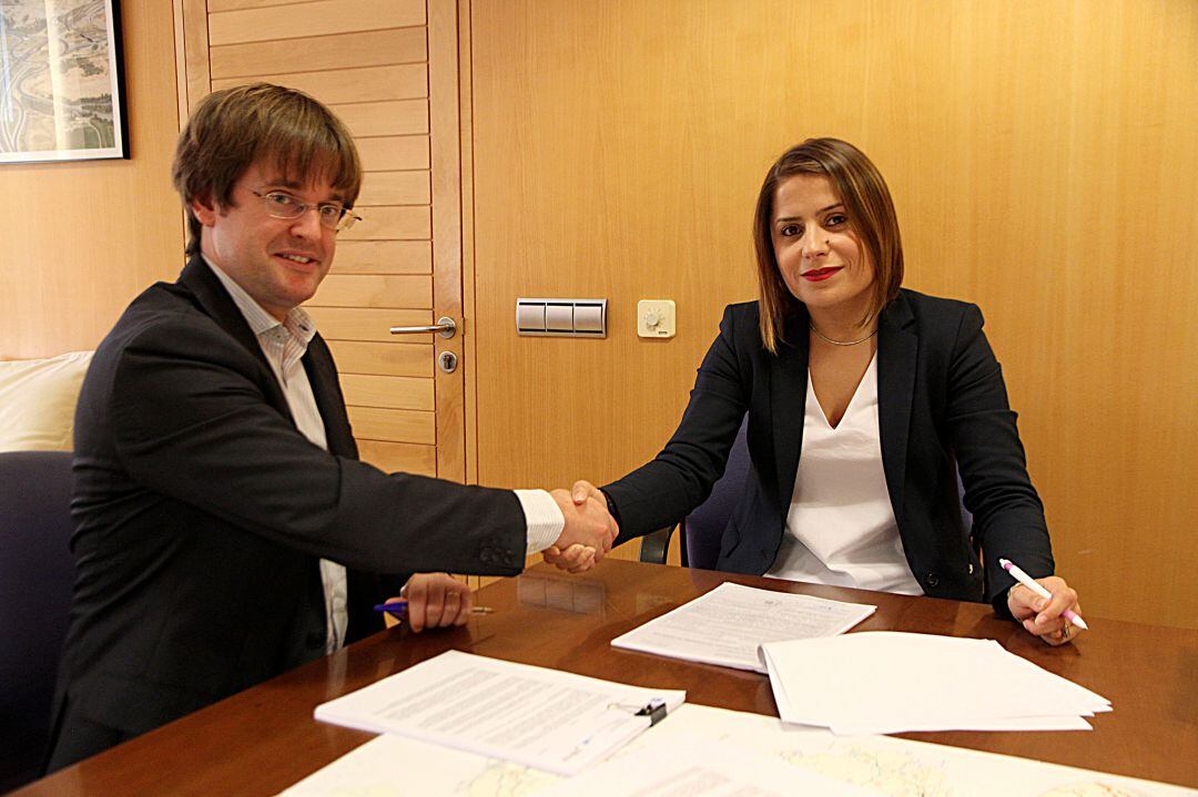 Francisco Menéndez durante una reunión de supervisión del Corredor