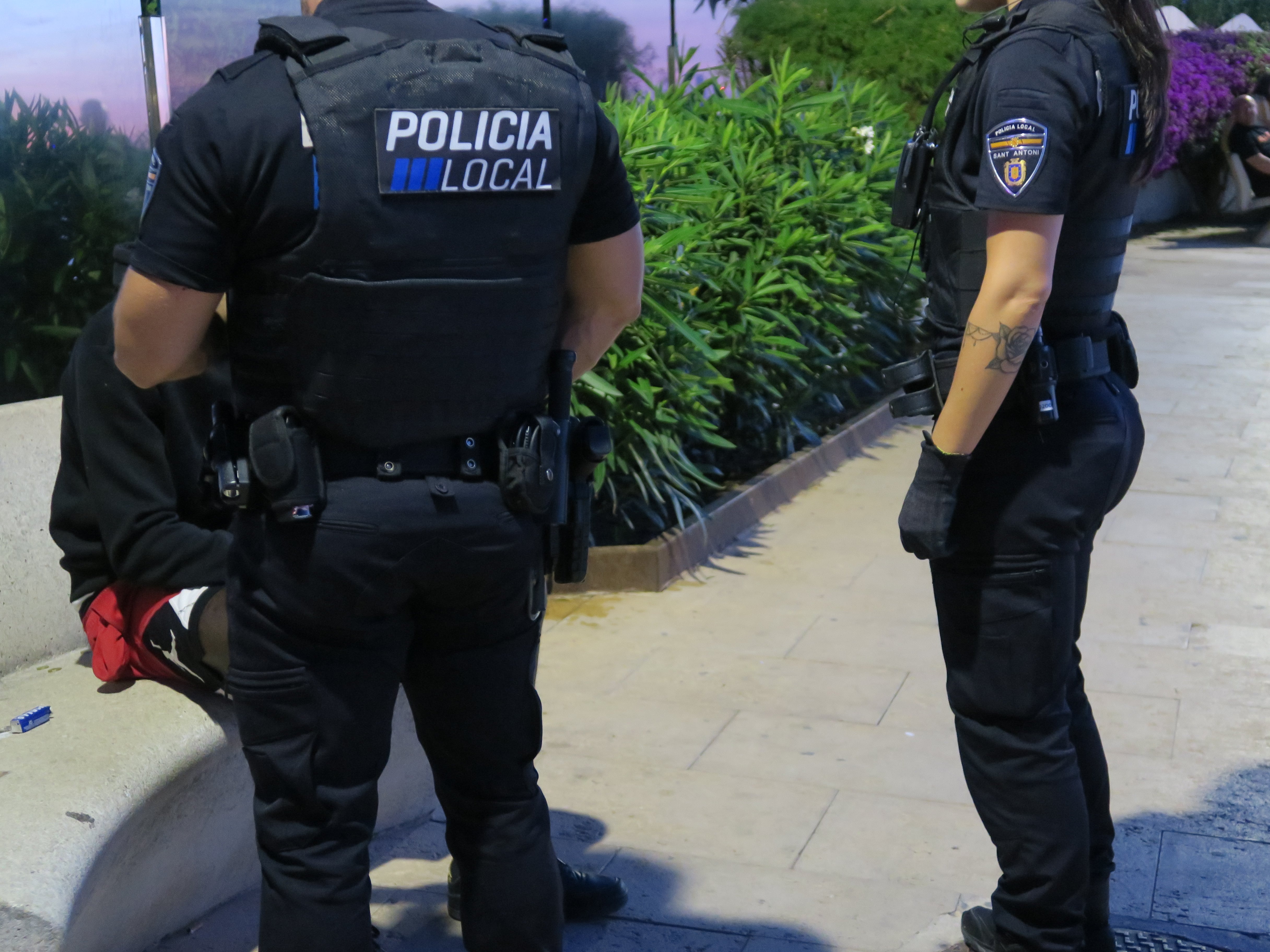 Agentes de la Policía Local de Sant Antoni