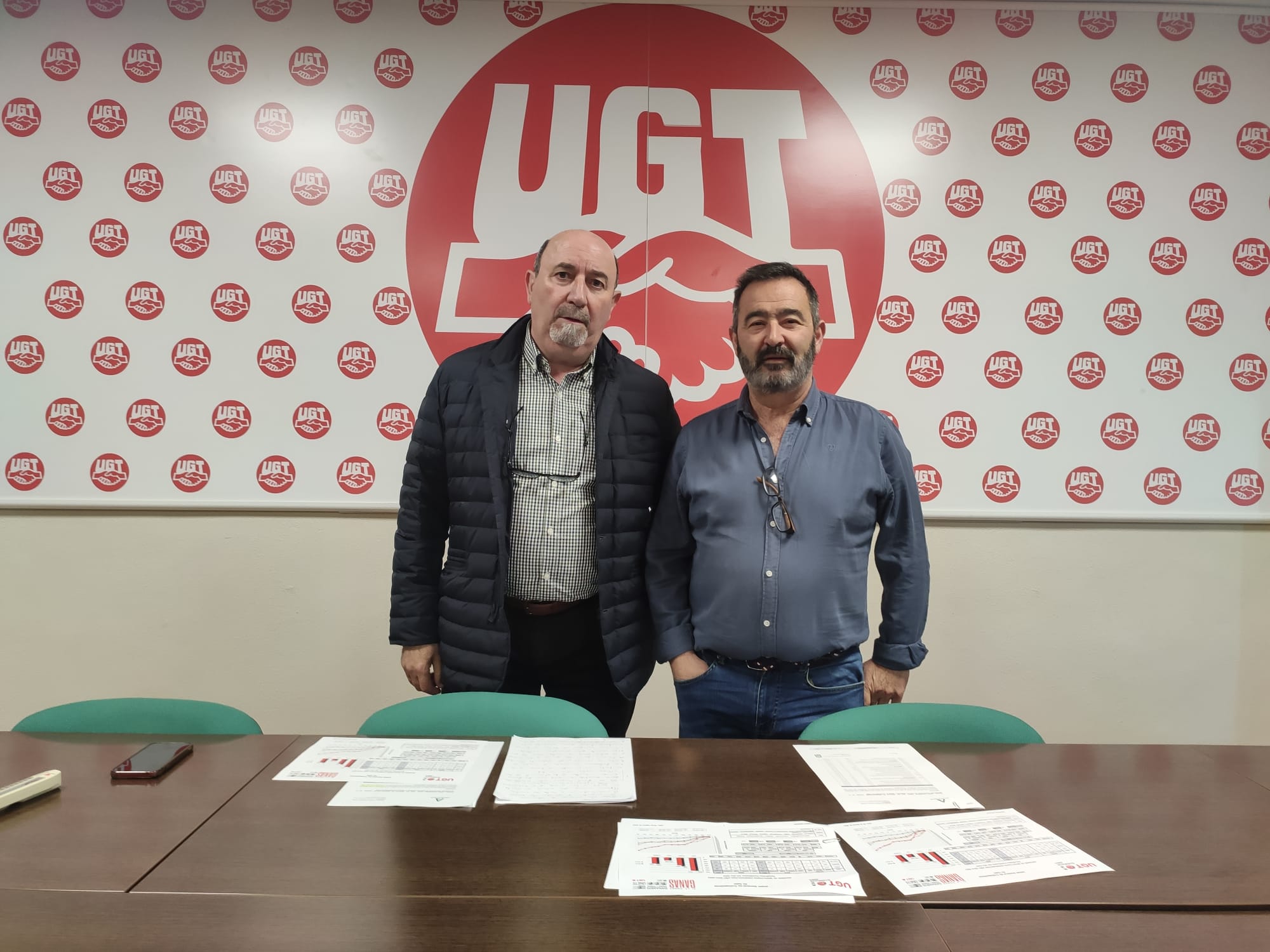 Manuel Salazar y Antonio García, de UGT Jaén