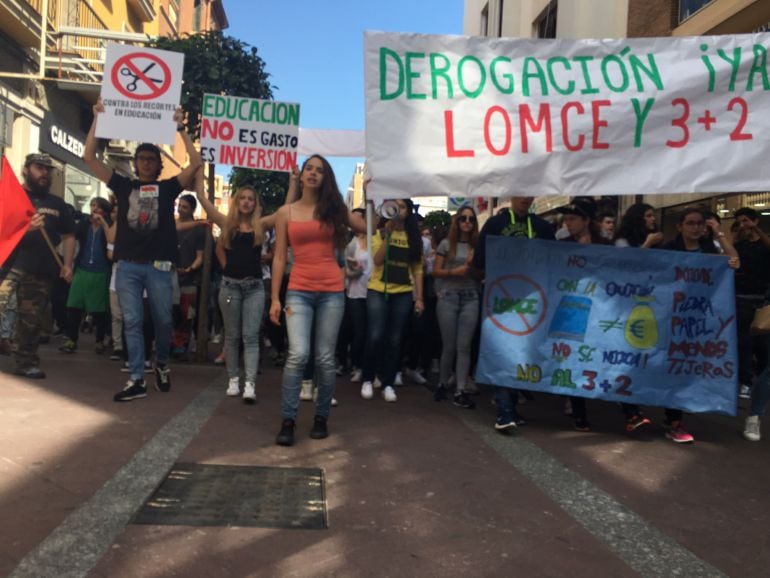 Manifestación de estudiantes.