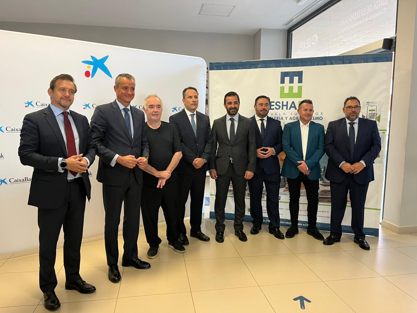 Ferran Adrián en la Escuela Superior de Hostelería y Agroturismo de Extremadura