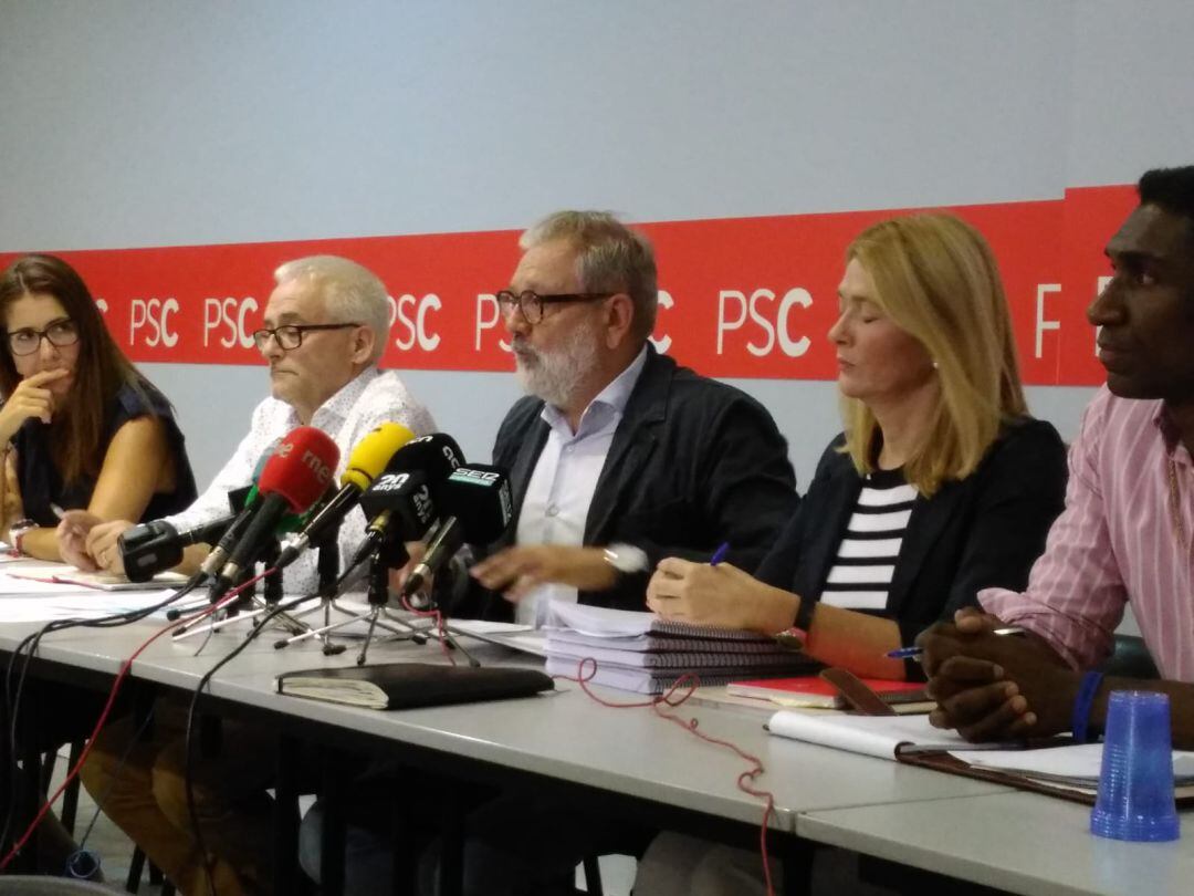 Fèlix Larrosa en roda de premsa. 17 de setembre de 2019