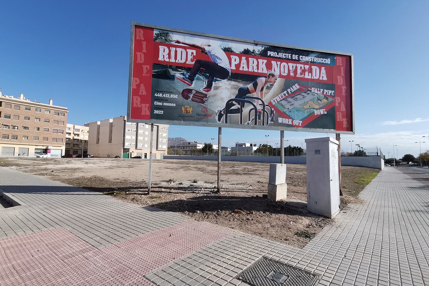 Novelda se prepara para la construcción del Ridepark