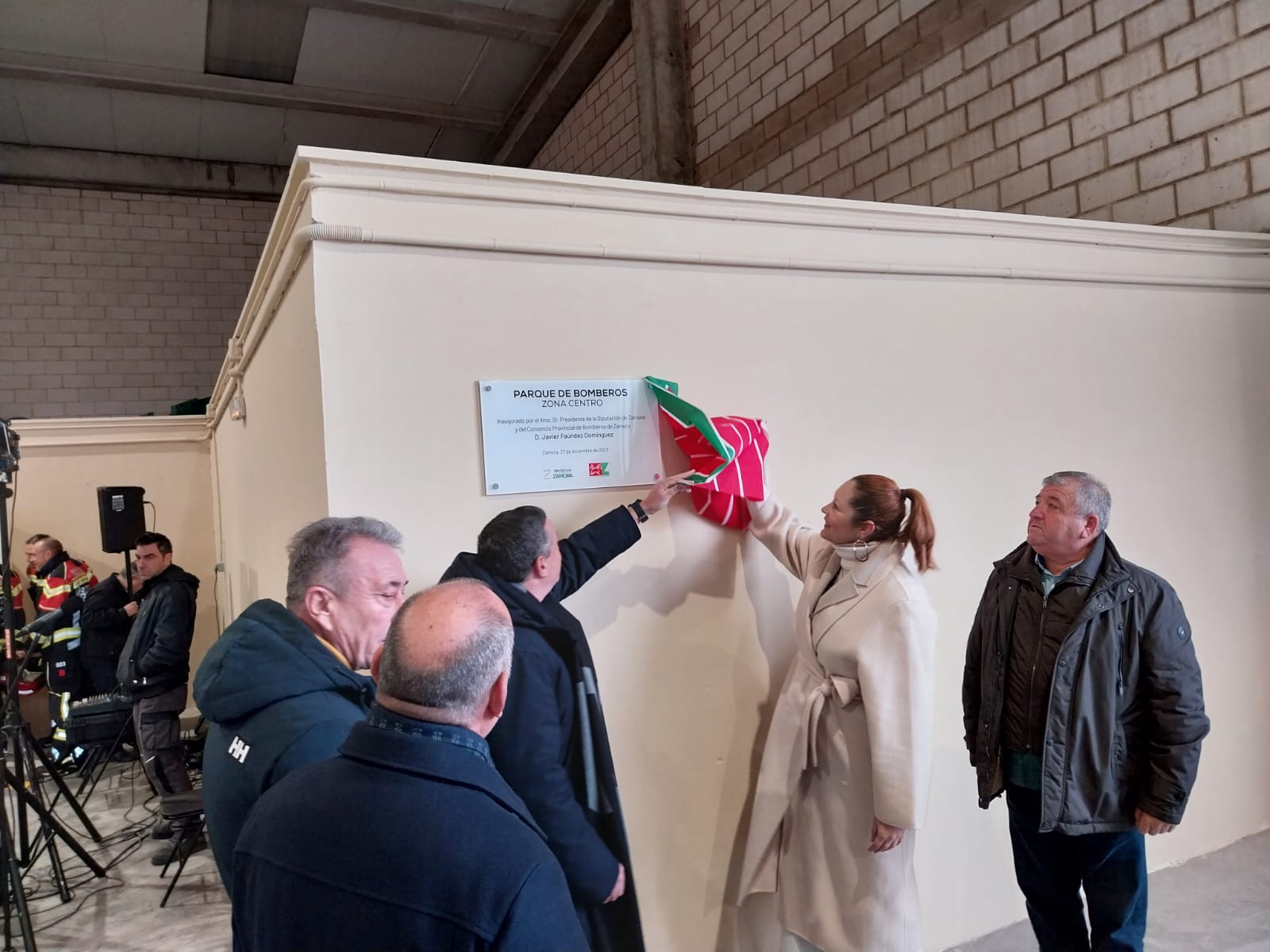 Inauguración del parque bomberos del consorcio provincial en Zamora