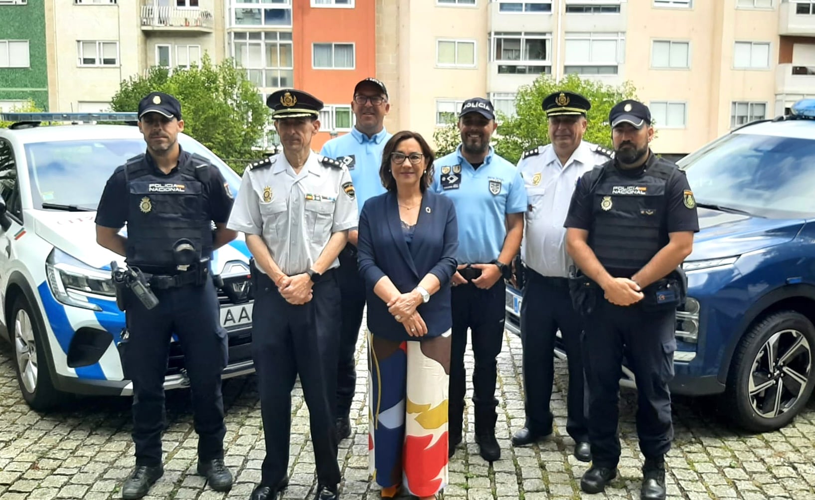 La subdelegada del gobierno, Maica Larriba, presentando el proyecto Comisarías Europeas