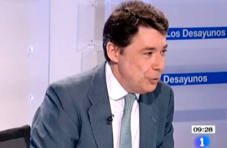 Ignacio González, durante una entevista en &#039;Los desayunos&#039; de La 1. 