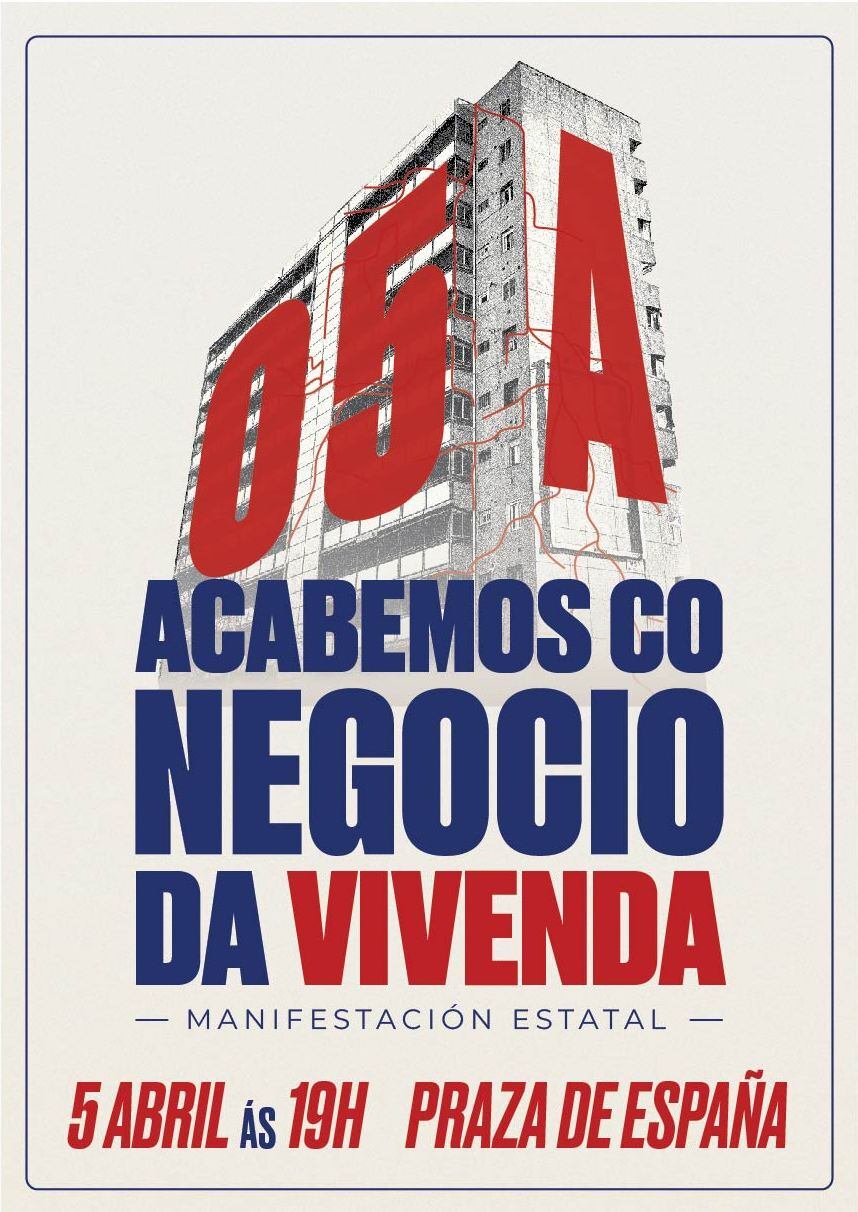 Manifestación en Vigo contra la especulación en la vivienda
