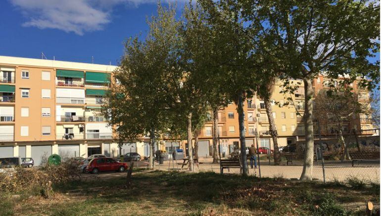 Espacio para la nueva zona de sociabilización canina de Castellar-El Oliveral