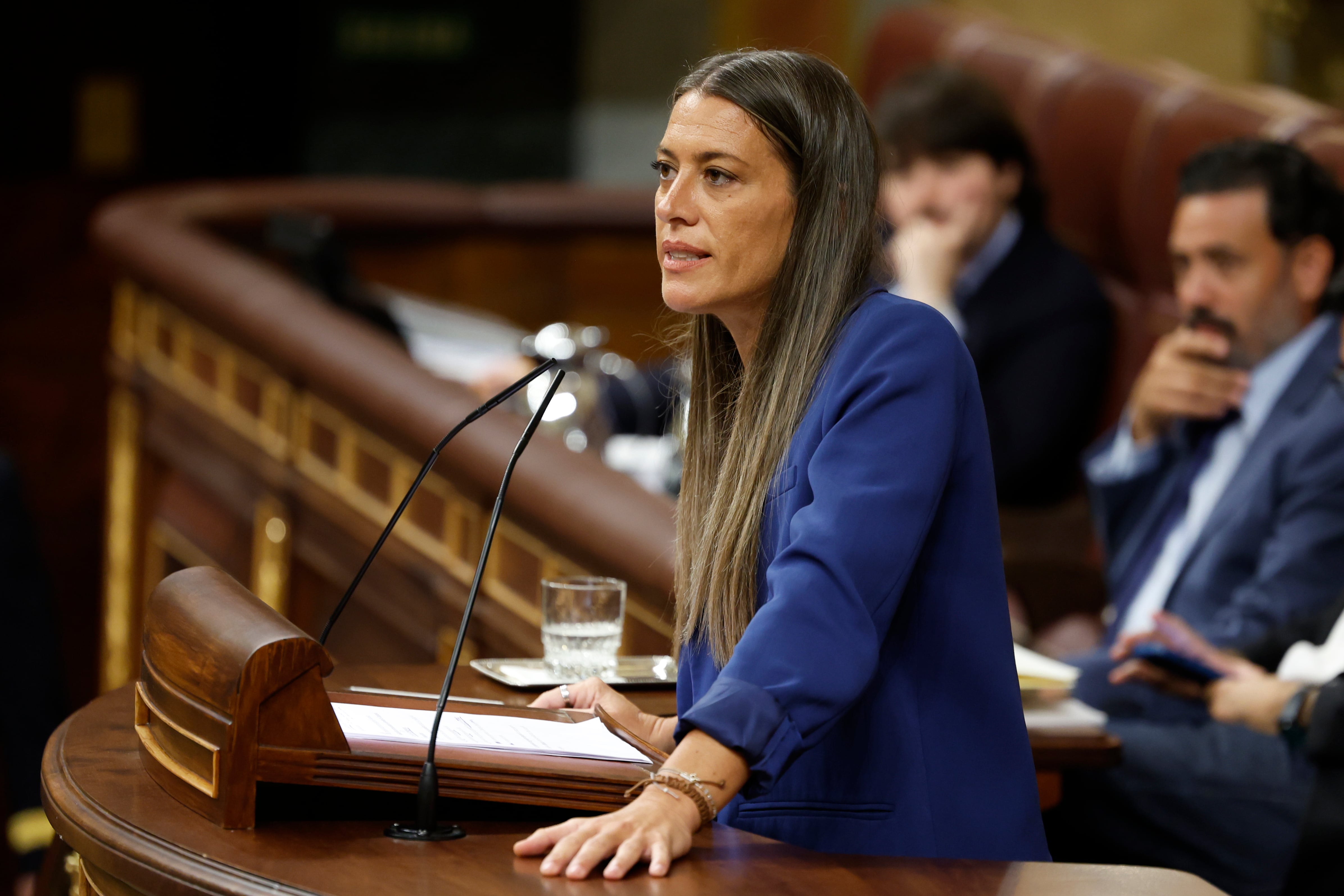 La portavoz de Junts Miriam Nogueras interviene en el último pleno del Congreso