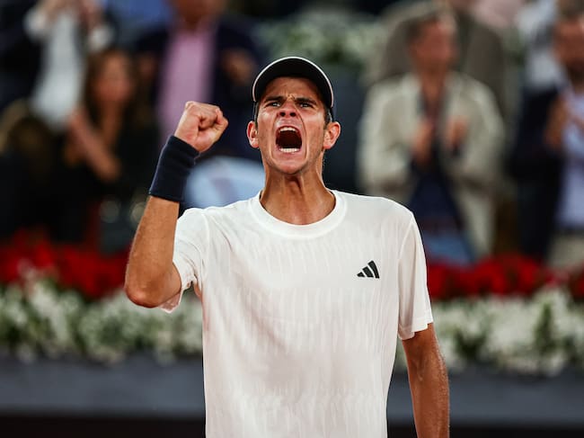 Rafa Jódar, durante un partido en el Mutua Madrid Open 2026